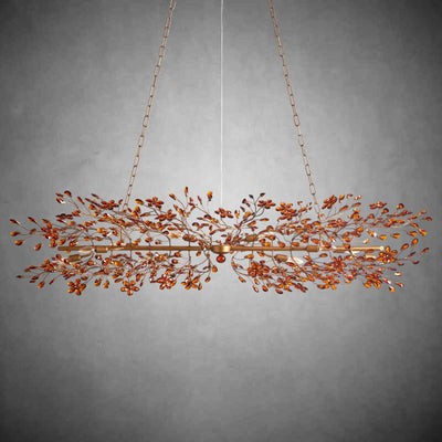 Fiore Linear Chandelier 43" 51" 68"W - cyranlamps