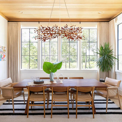 Fiore Linear Chandelier 43" 51" 68"W - cyranlamps