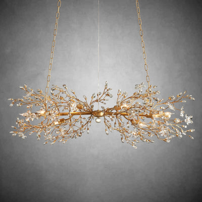 Fiore Linear Chandelier 43" 51" 68"W - cyranlamps