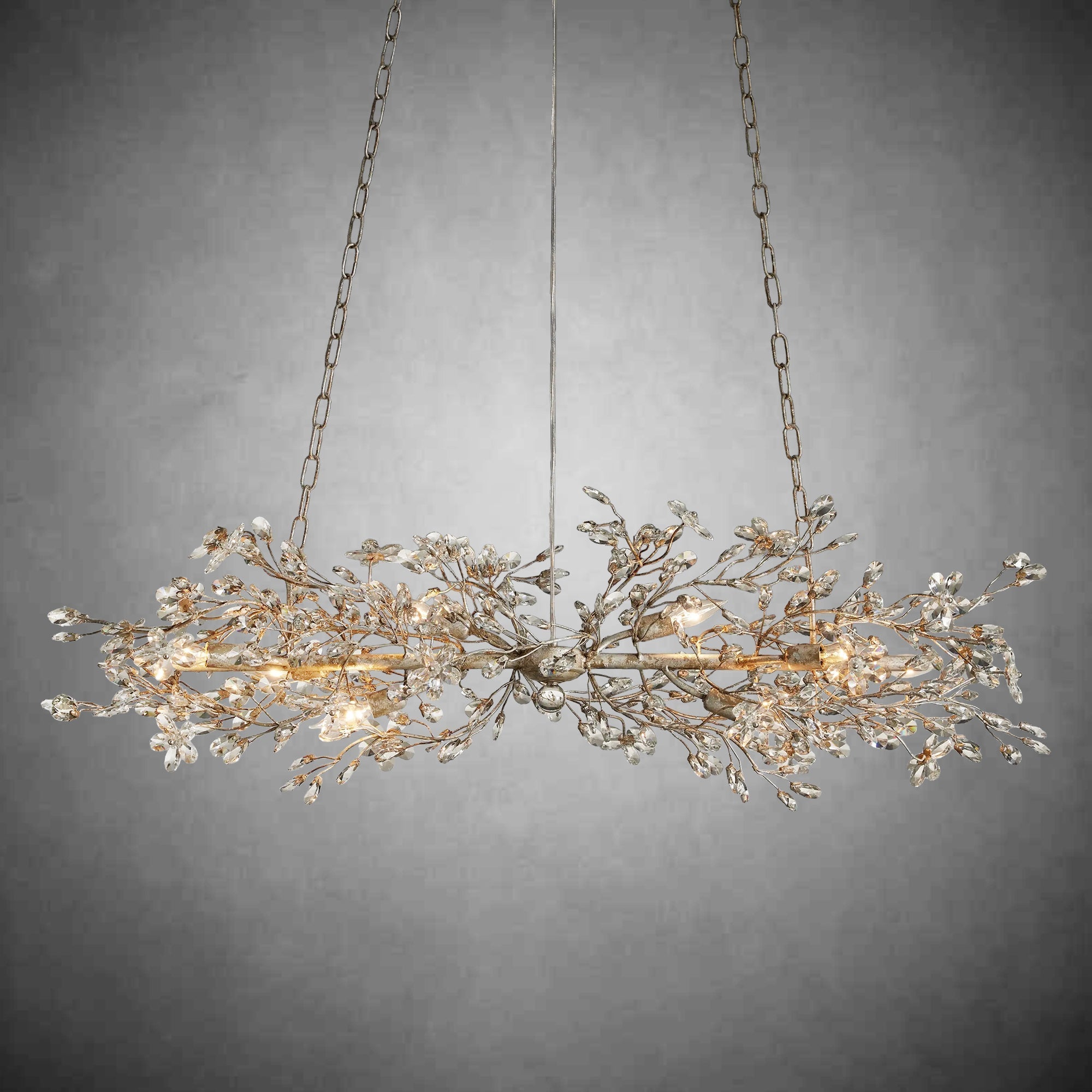 Fiore Linear Chandelier 43" 51" 68"W - cyranlamps
