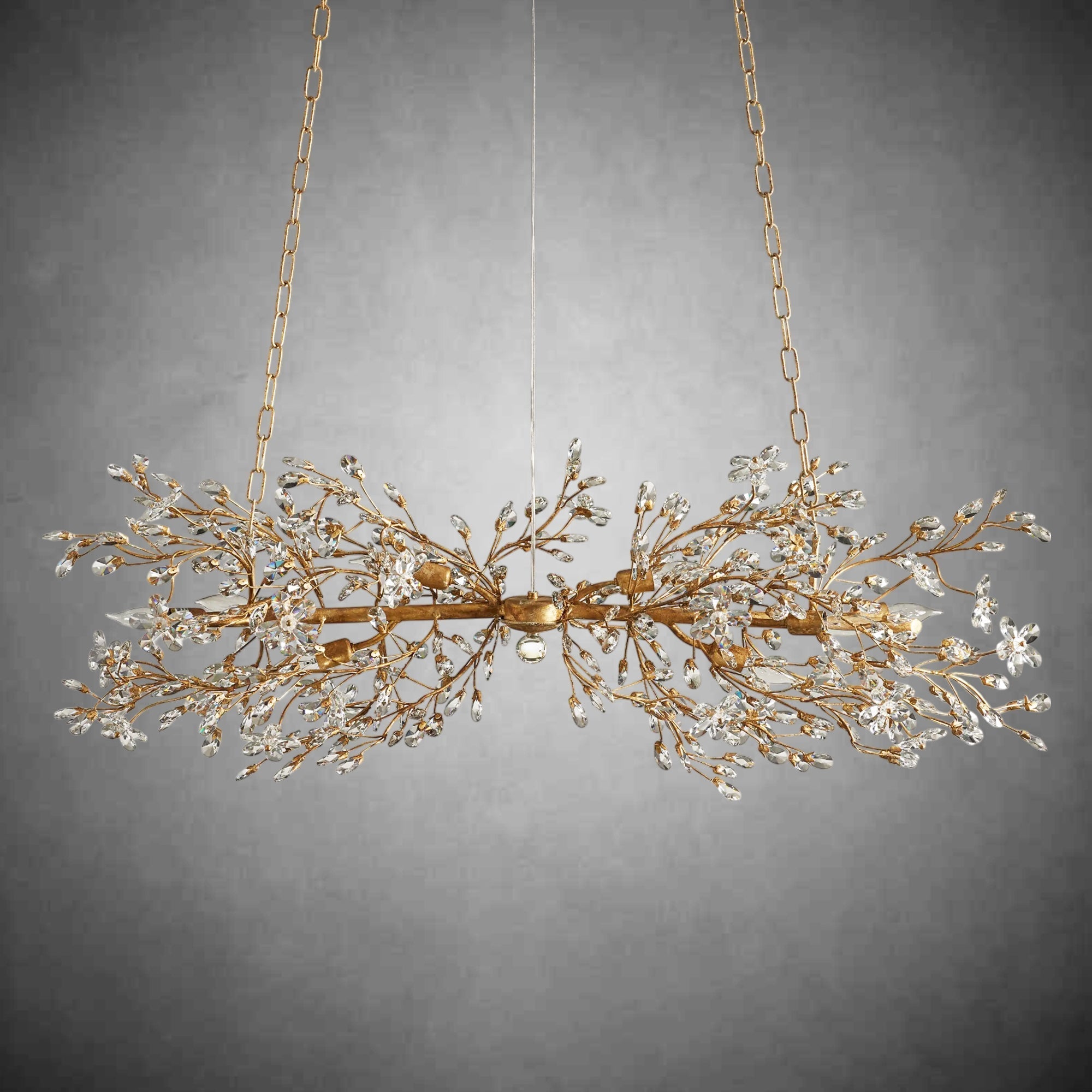 Fiore Linear Chandelier 43" 51" 68"W - cyranlamps