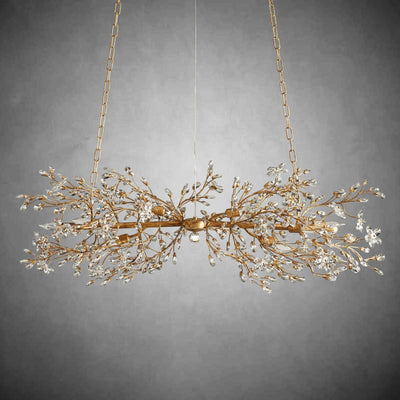 Fiore Linear Chandelier 43" 51" 68"W - cyranlamps