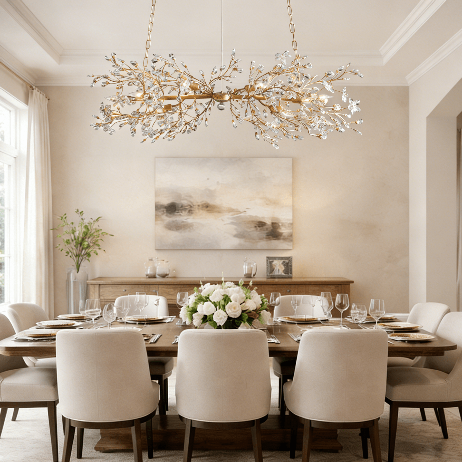 Fiore Linear Chandelier - Cyran Lamps