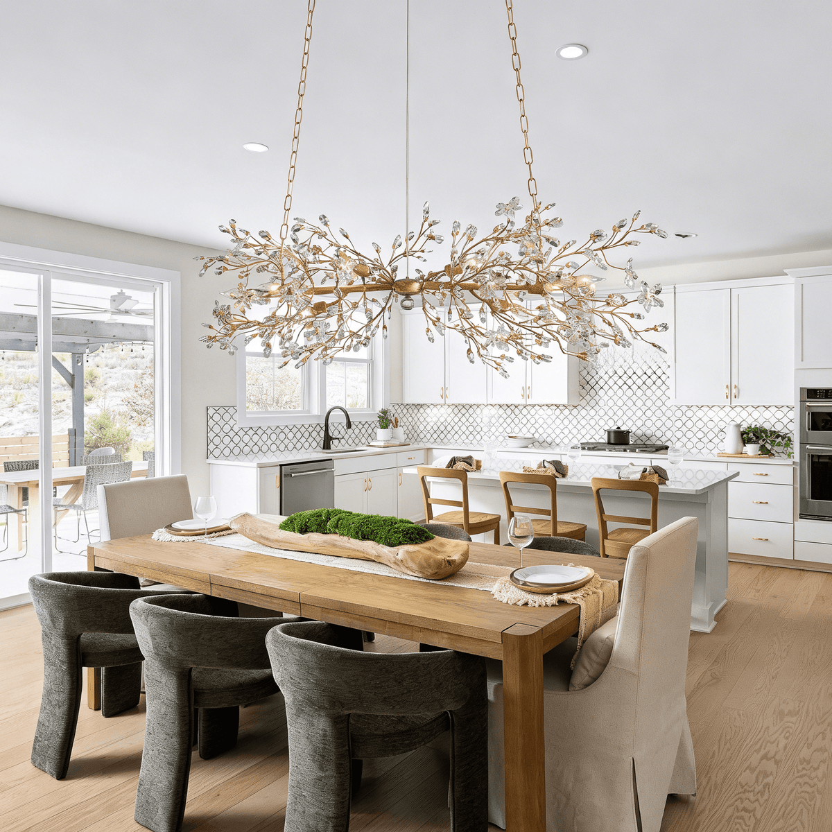 Fiore Linear Chandelier - Cyran Lamps