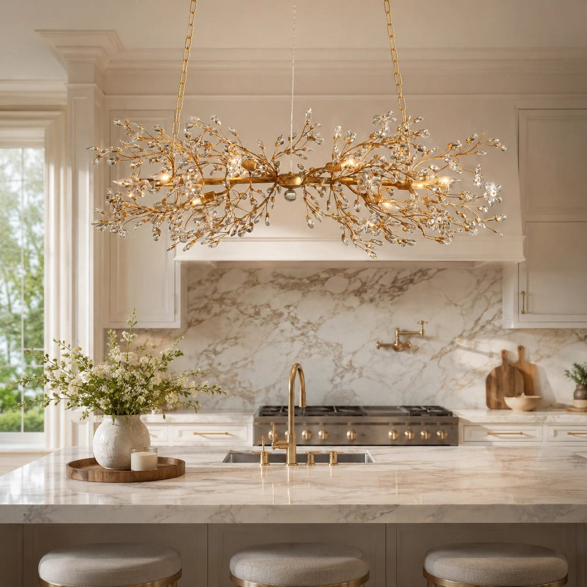 Fiore Linear Chandelier - Cyran Lamps