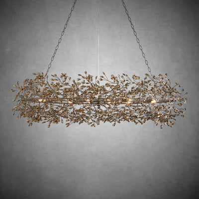 Fiore Oval Chandelier 62'' 74'' - cyranlamps