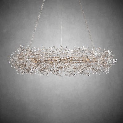 Fiore Oval Chandelier 62'' 74'' - cyranlamps