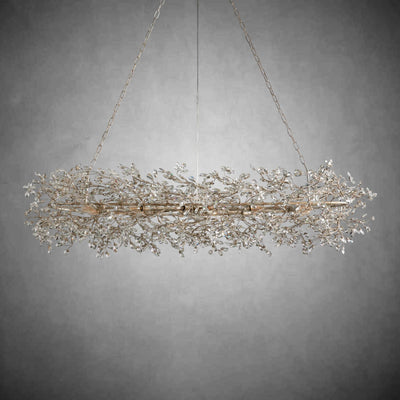 Fiore Oval Chandelier 62'' 74'' - cyranlamps