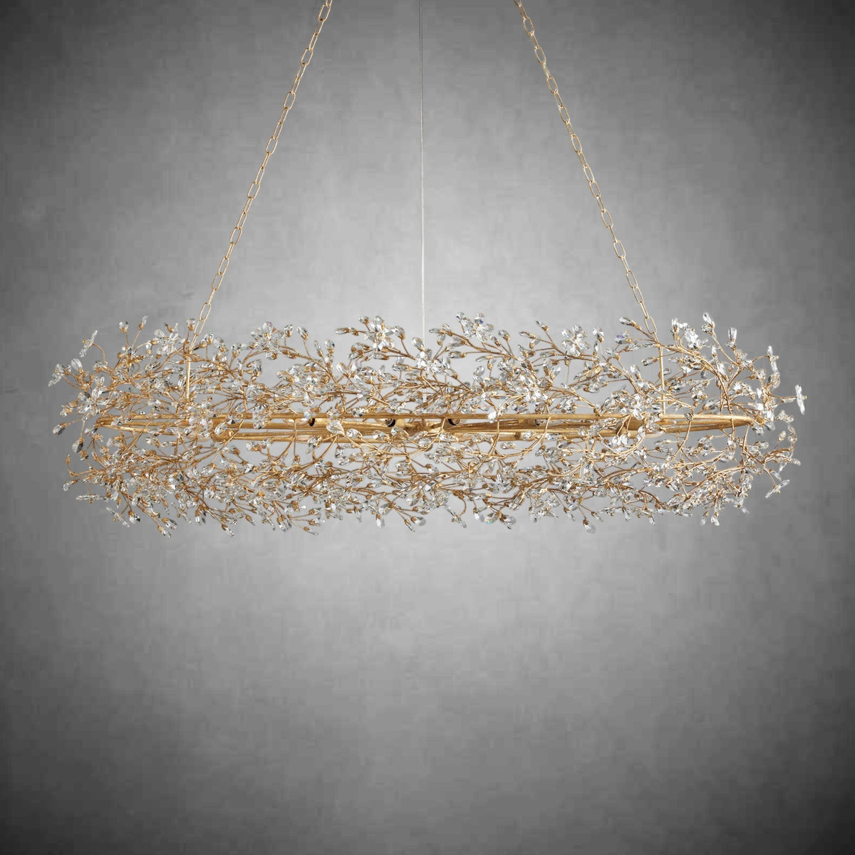 Fiore Oval Chandelier 62'' 74'' - cyranlamps