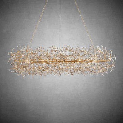 Fiore Oval Chandelier 62'' 74'' - cyranlamps