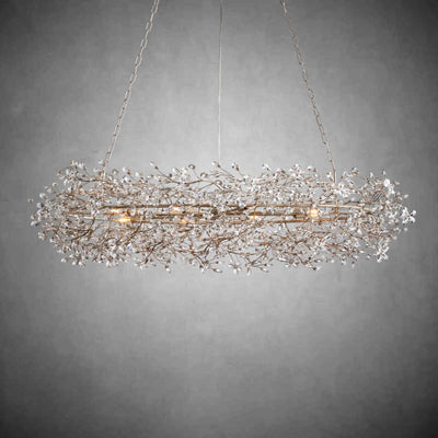 Fiore Oval Chandelier 62'' 74'' - cyranlamps