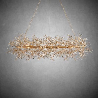 Fiore Oval Chandelier 62'' 74'' - cyranlamps
