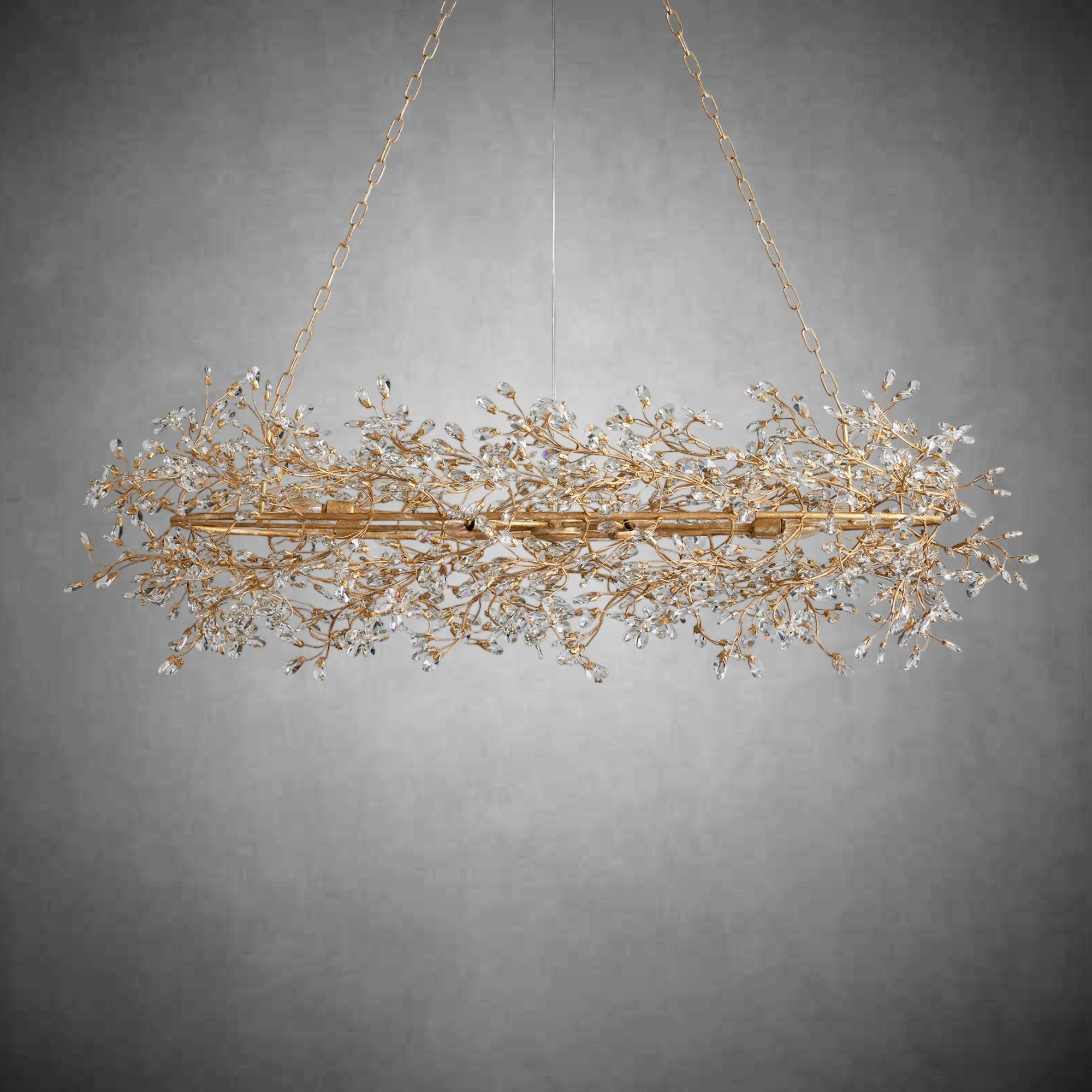 Fiore Oval Chandelier 62'' 74'' - cyranlamps