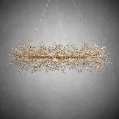 Fiore Oval Chandelier 62'' 74'' - cyranlamps