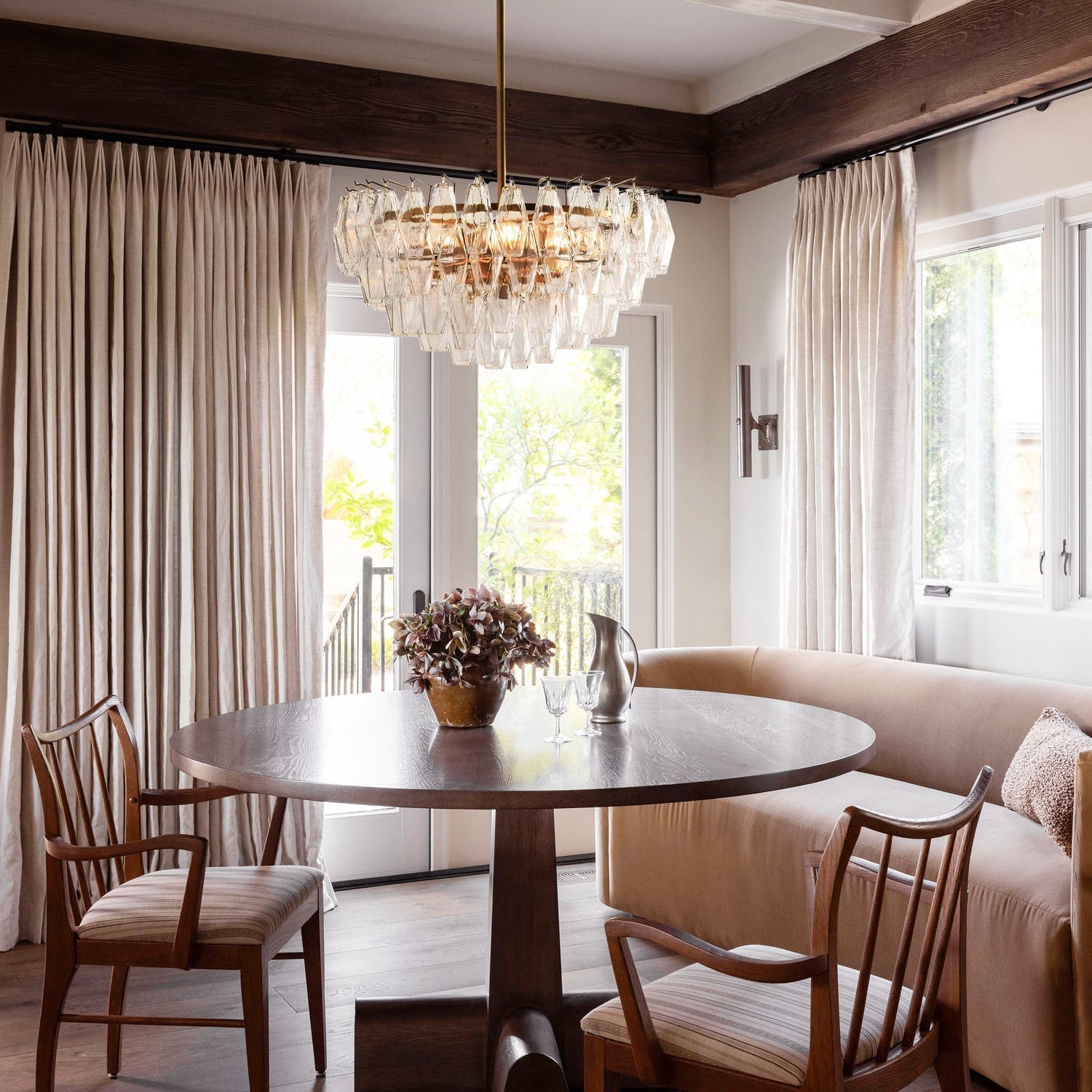 Florence Glass Round Chandelier - Cyran Lamps
