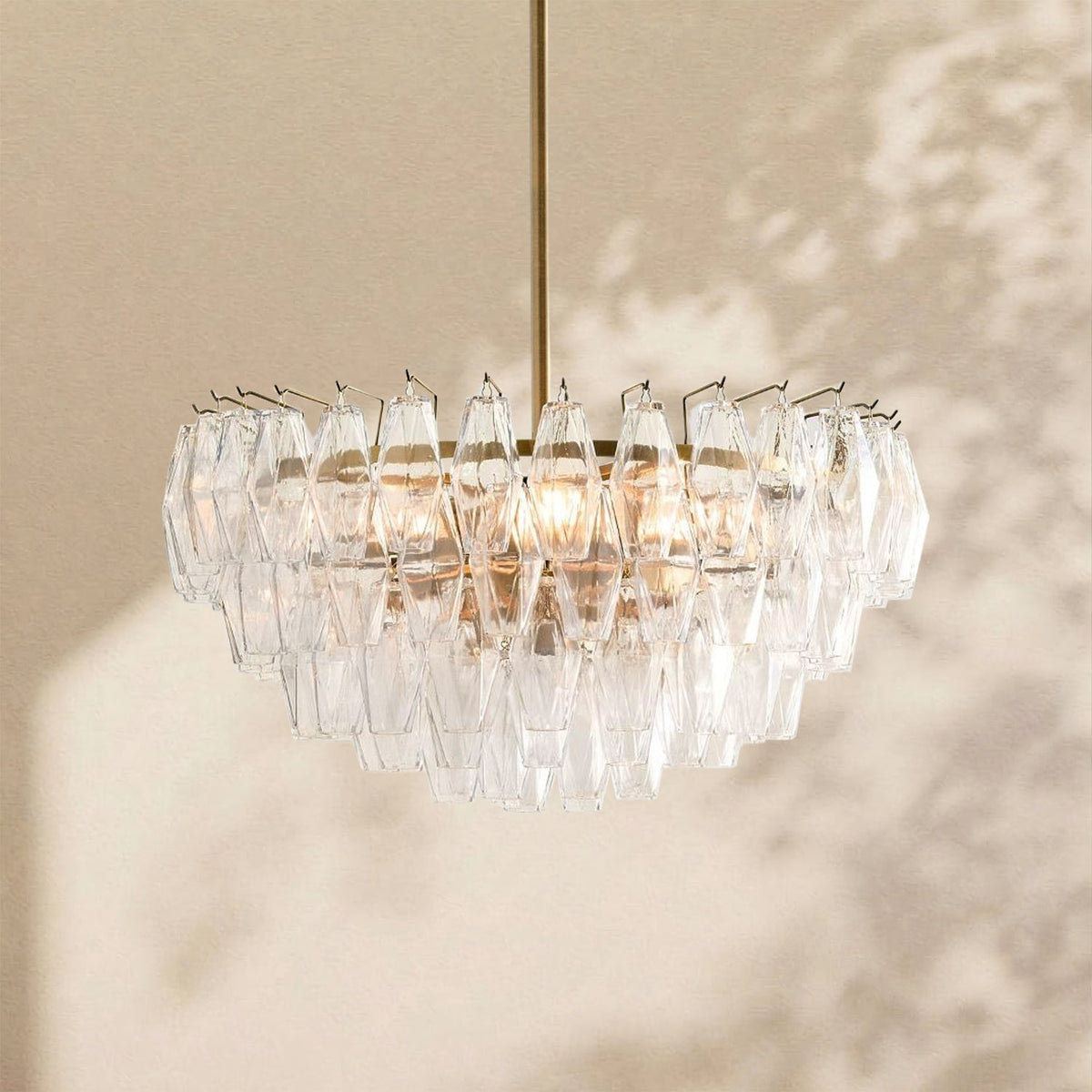 Florence Glass Round Chandelier - Cyran Lamps