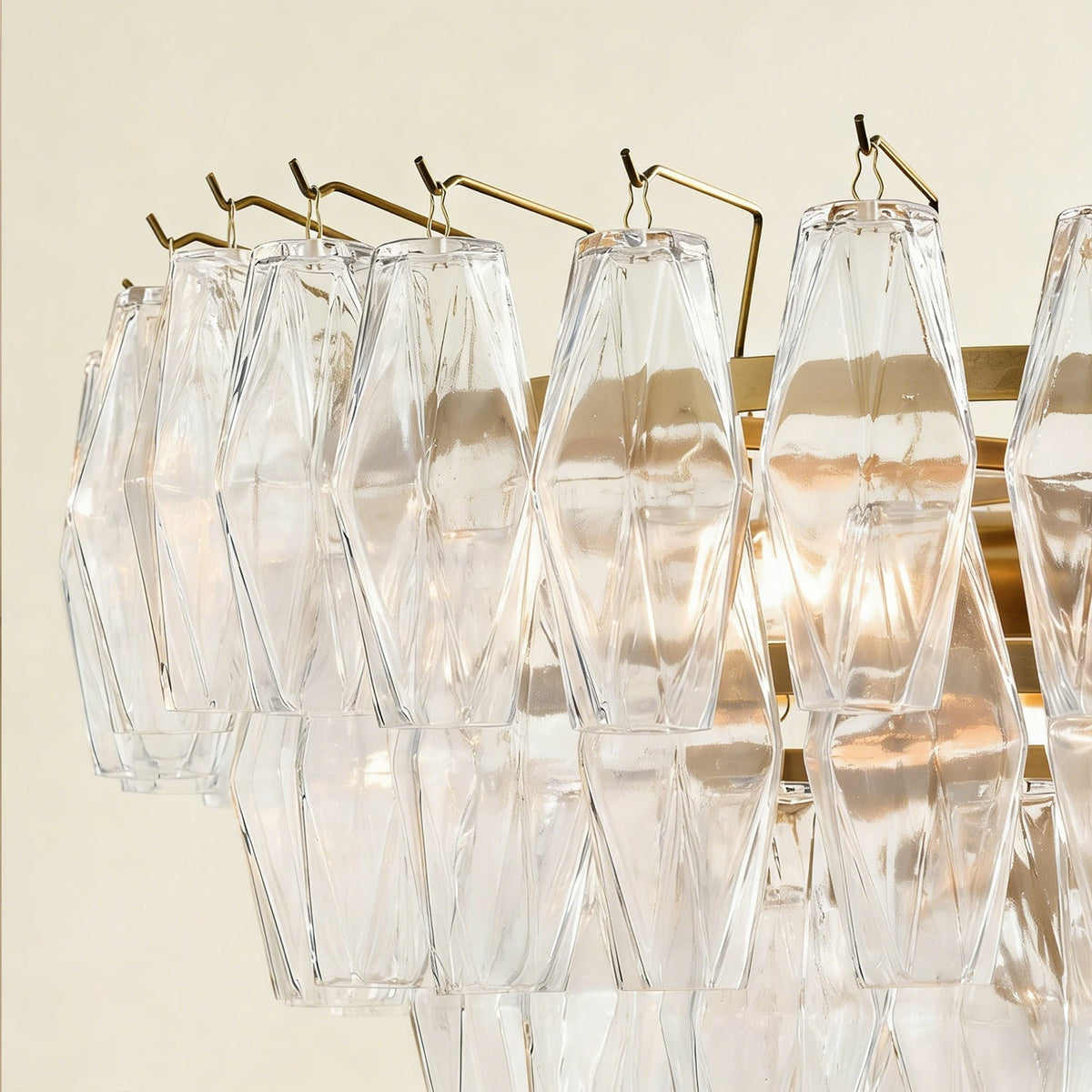 Florence Glass Round Chandelier - Cyran Lamps