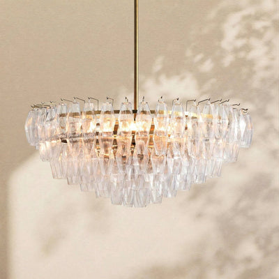 Florence Glass Round Chandelier - Cyran Lamps