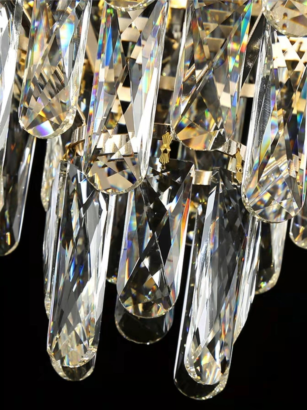 Foyer Staircase Chandelier Luxury K9 Crystal Ceiling Light For Living Room / Hallway - cyranlamps