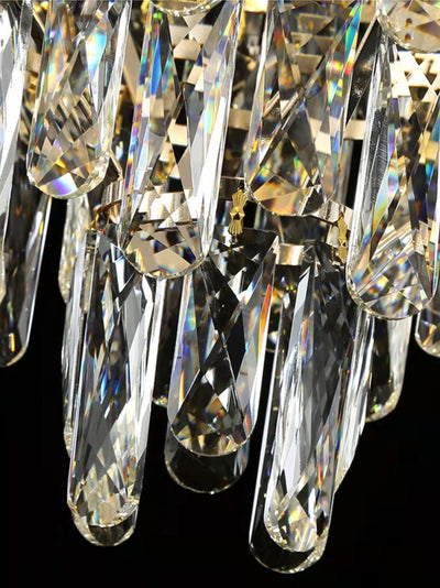 Foyer Staircase Chandelier Luxury K9 Crystal Ceiling Light For Living Room / Hallway - cyranlamps