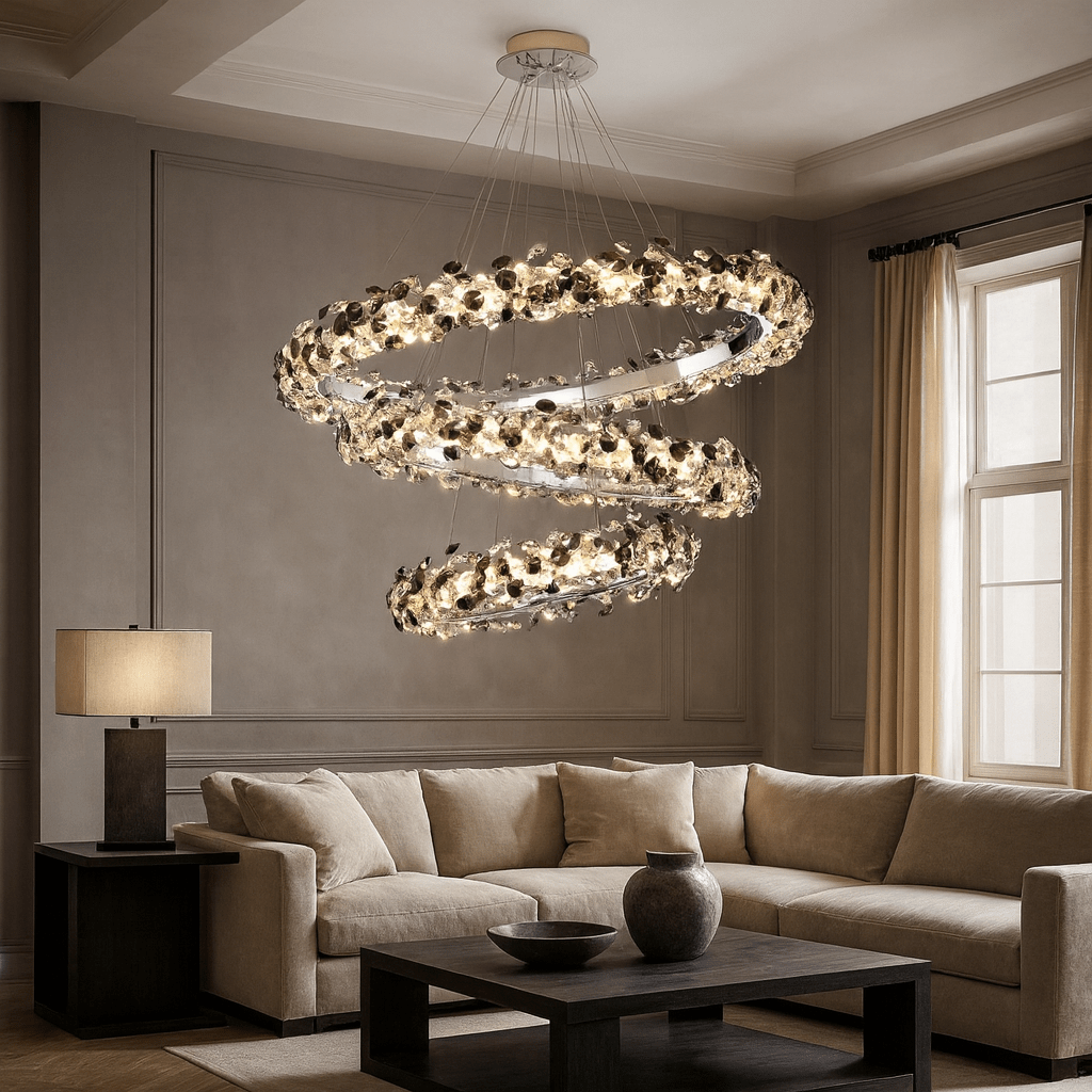 Gardo Crystal Modern Chandelier - cyranlamps