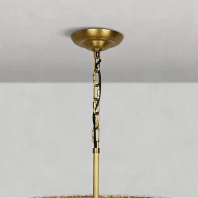 Ghiaccio Glass Oval Chandelier 54''65'' - Cyran Lamps