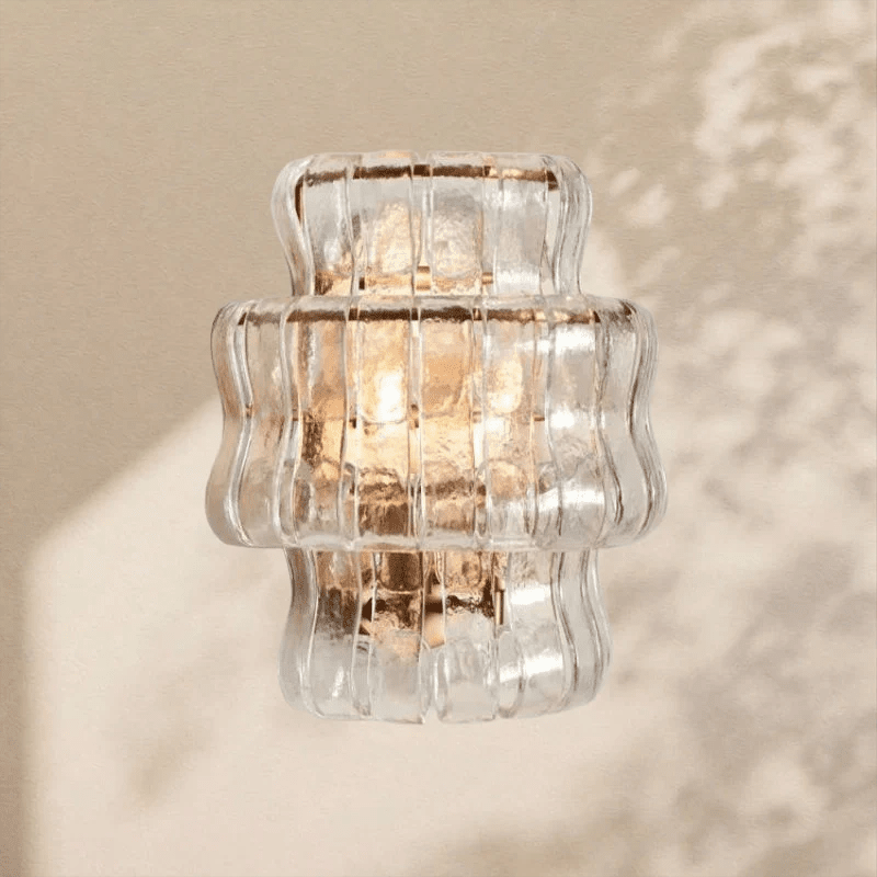 Ghiaccio Glass Wall Sconce 12" - Cyran Lamps