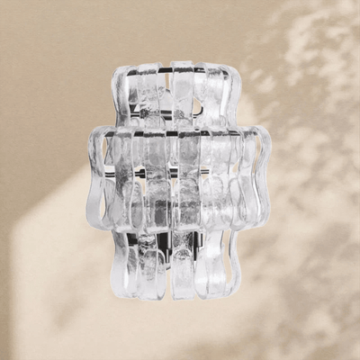 Ghiaccio Glass Wall Sconce 12" - Cyran Lamps