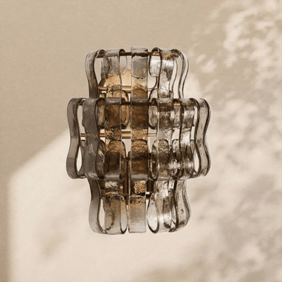 Ghiaccio Glass Wall Sconce 12" - Cyran Lamps
