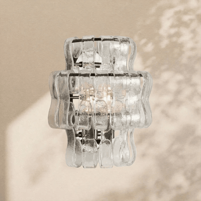 Ghiaccio Glass Wall Sconce 12" - Cyran Lamps
