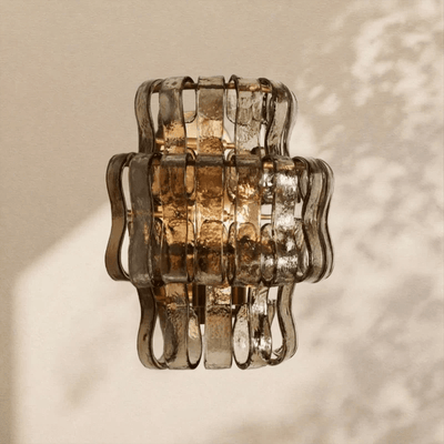 Ghiaccio Glass Wall Sconce 12" - Cyran Lamps