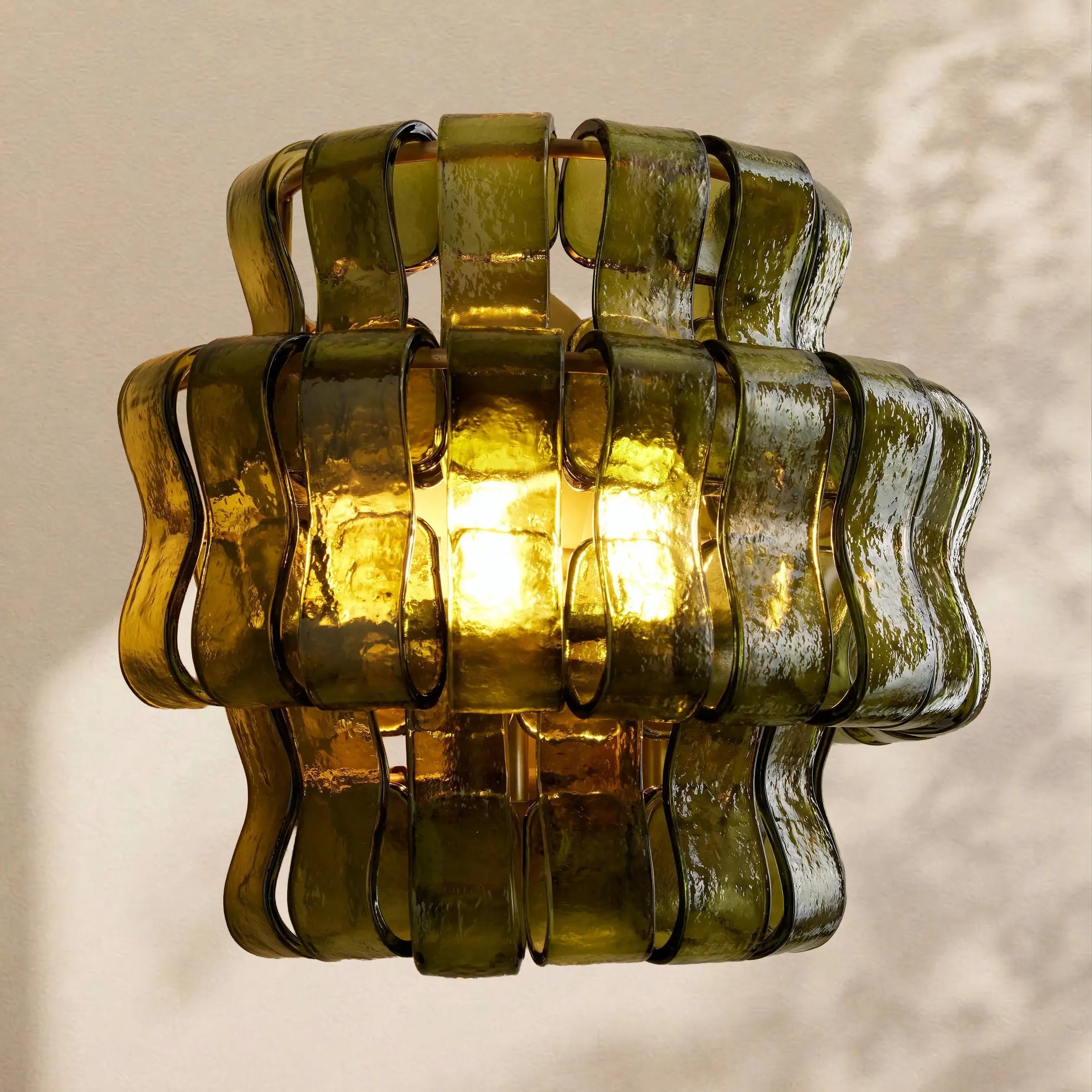 Ghiaccio Glass Wall Sconce 12" - Cyran Lamps