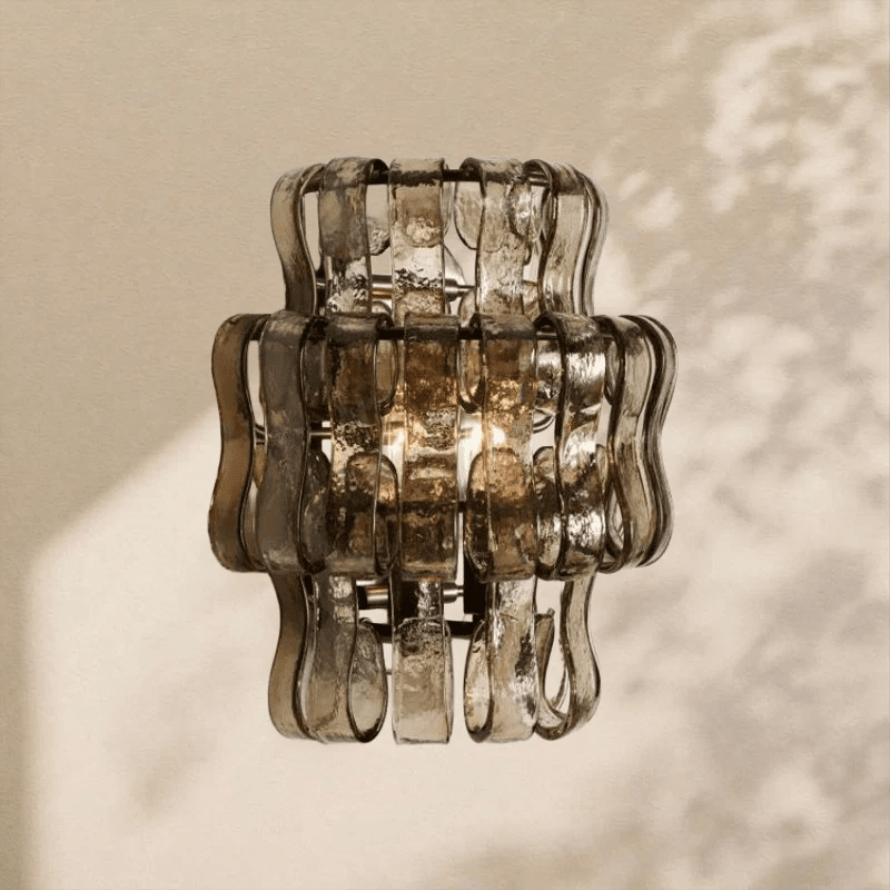 Ghiaccio Glass Wall Sconce 12" - Cyran Lamps