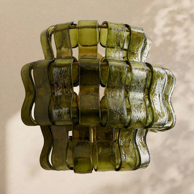 Ghiaccio Glass Wall Sconce 12" - Cyran Lamps