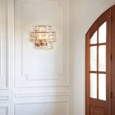 Ghiaccio Glass Wall Sconce - cyranlamps