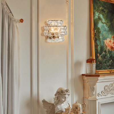 Ghiaccio Glass Wall Sconce - cyranlamps