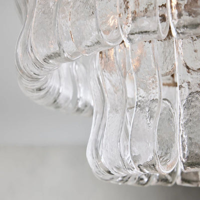 Ghiaccio Modern Glass Flushmount - cyranlamps