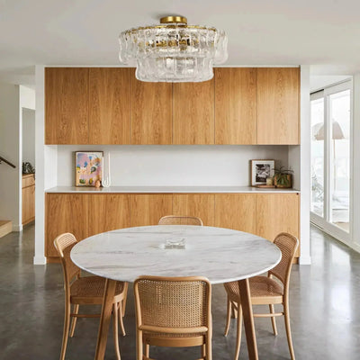 Ghiaccio Modern Glass Flushmount - cyranlamps