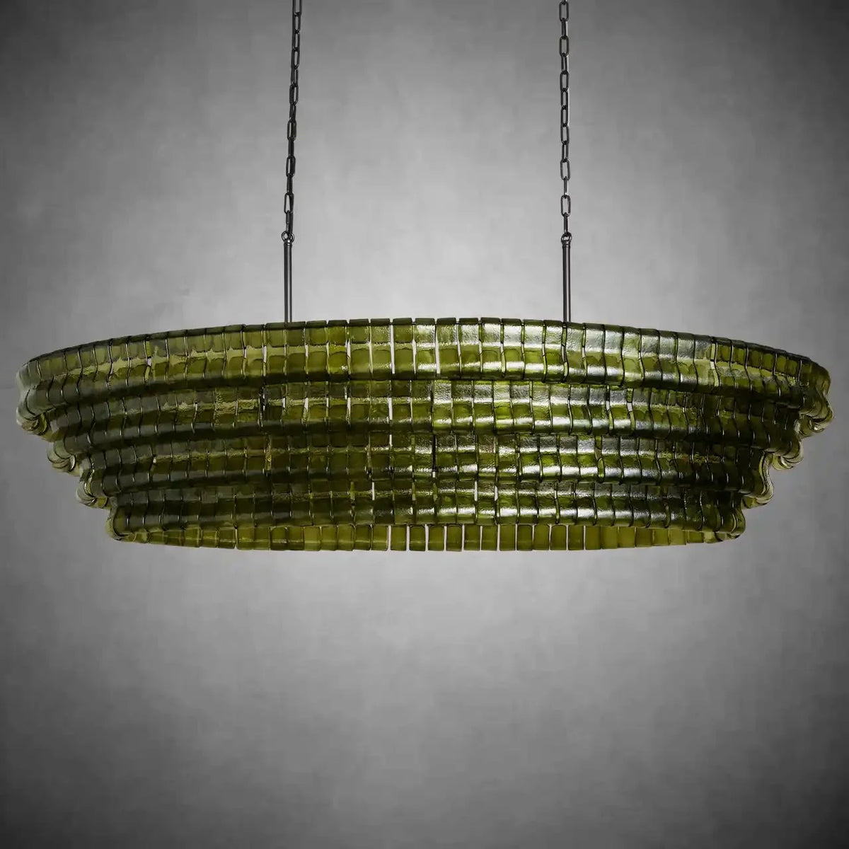 Ghiaccio Oval Chandelier 54"W/65"W - Merlinlamps