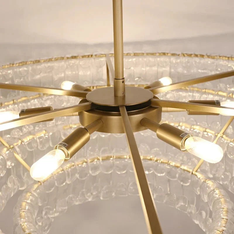 Ghiaccio Oval Chandelier 54"W/65"W - Merlinlamps