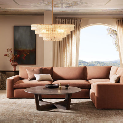 Ghiaccio Round Glass Chandelier - cyranlamps