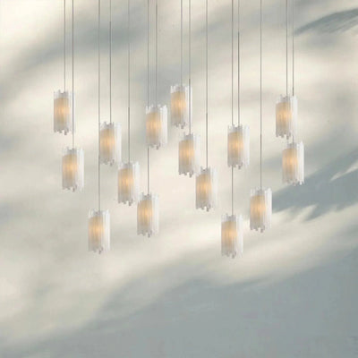 Giana Rectangular Chandelier 15/30 - Light - cyranlamps