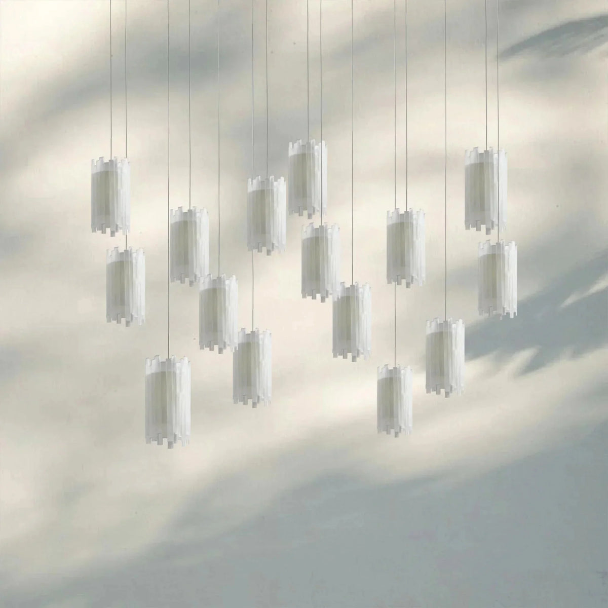 Giana Rectangular Chandelier 15/30 - Light - cyranlamps