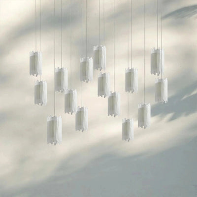 Giana Rectangular Chandelier 15/30 - Light - cyranlamps