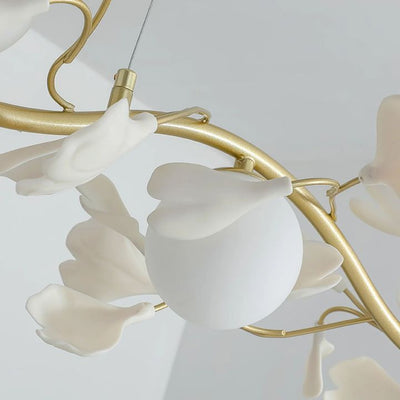 Gingko Glass Chandelier - cyranlighting