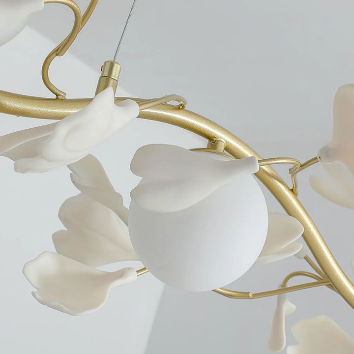 Gingko Glass Chandelier - cyranlighting