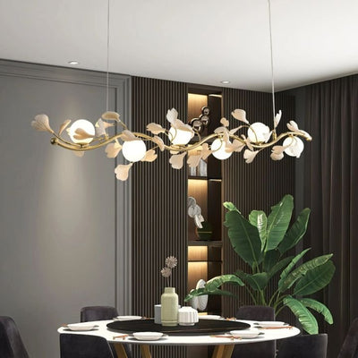 Gingko Glass Chandelier - cyranlighting