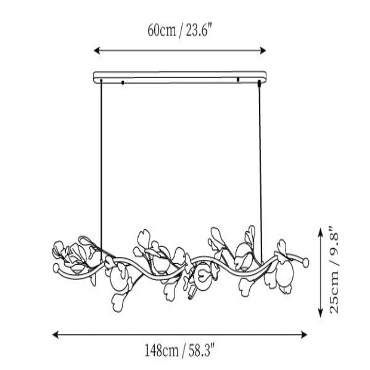 Gingko Glass Chandelier - cyranlighting