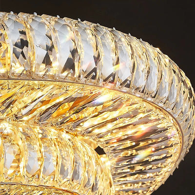 Gio Crystal Flush Mount Chandelier - cyranlamps