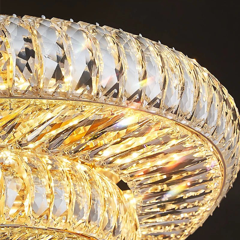 Gio Crystal Flush Mount Chandelier - cyranlamps